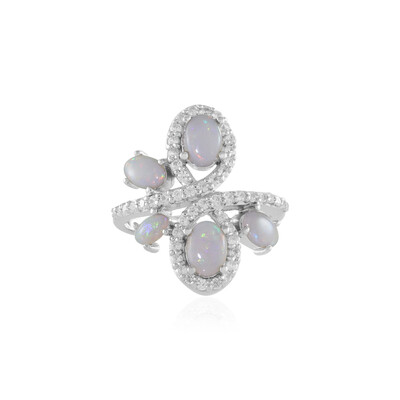 Anello in argento con Opale Australiano