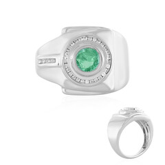 Anello in argento con Smeraldo Colombiano (de Melo)