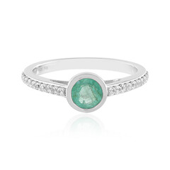 Anello in argento con Smeraldo Russo