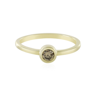 Anello in oro con Diamante Champagne I4