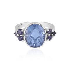 Anello in oro con Fluorite Blu (KM by Juwelo)