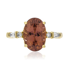 Anello in oro con Tormalina Neon del Congo (CIRARI)
