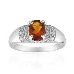 Anello in argento con Citrino Madeira