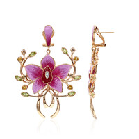 Orecchini in argento con Peridoto (TPC)
