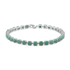 Bracciale in argento con Smeraldo Brasiliano