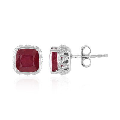 Orecchini in argento con Rubino Bemainty