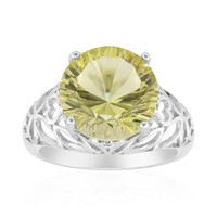 Anello in argento con Citrino Limone