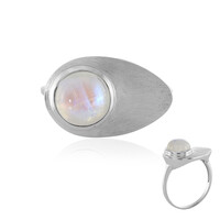 Anello in argento con Pietra di Luna Arcobaleno AAA
