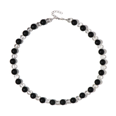 Collana in argento con Onice Nero