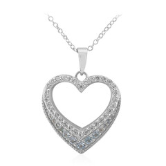 Collana in argento con Topazio Blu Cielo
