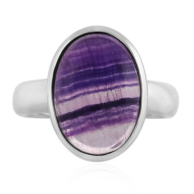 Anello in argento con Fluorite