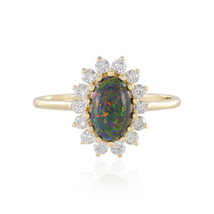 Anello in oro con Opale Matrice Andamooka (AMAYANI)