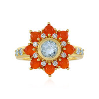 Anello in argento con Acquamarina