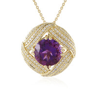 Collana in oro con Ametista Zambiana (de Melo)