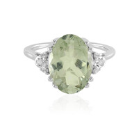 Anello in argento con Ametista Verde