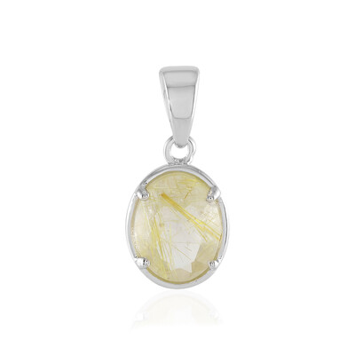 Ciondolo in argento con Quarzo Rutilato