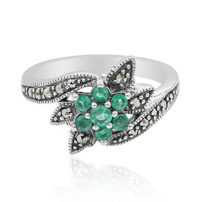 Anello in argento con Smeraldo