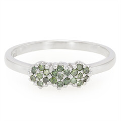 Anello placcato in platino con Diamante Fancy