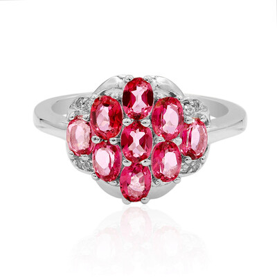 Anello in argento con Topazio Rosa