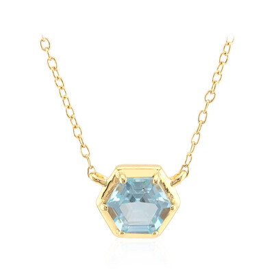 Collana in argento con Topazio Blu Cielo