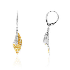 Orecchini in oro con Diamante Giallo SI2 (CIRARI)