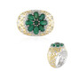 Anello in argento con Smeraldo Zambia (Gems en Vogue)
