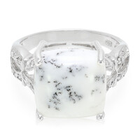 Anello in argento con Agata Dendritica