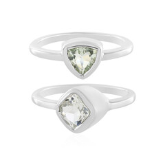 Anello in argento con Ametista Verde