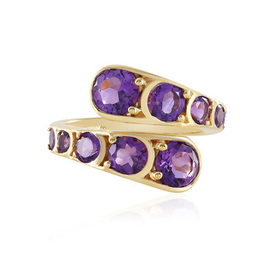 Anello in argento con Ametista Siberiana (de Melo)