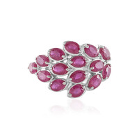 Anello in argento con Rubino del Madagascar