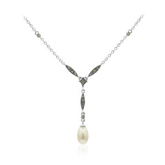 Collana in argento con Perla di Acqua Dolce
