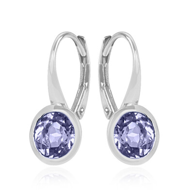 Orecchini in argento con Tanzanite (non riscaldata)