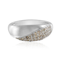 Anello in argento con Diamante Champagne I2