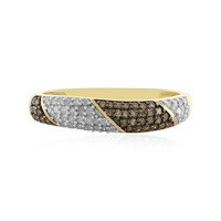 Anello in oro con Diamante Cioccolato I4