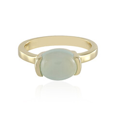 Anello in argento con Calcedonio Blu