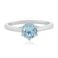 Anello in argento con Topazio Blu Cielo