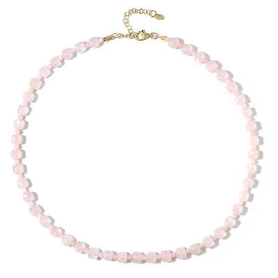 Collana in argento con Quarzo Rosa