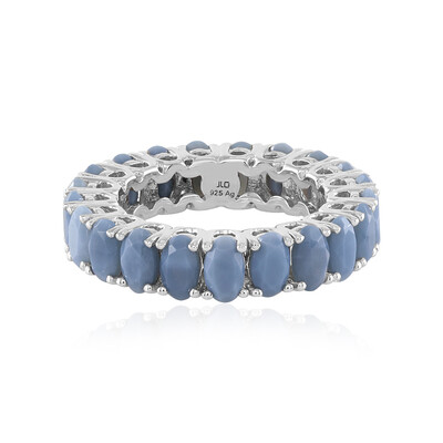 Anello in argento con Opale Blu