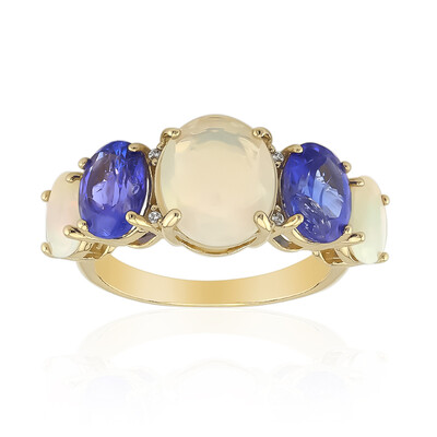 Anello in oro con Opale di Welo (Adela Gold)