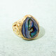 Anello in argento con Conchiglia Abalone (Art of Nature)