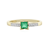 Anello in oro con Smeraldo Etiope