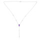 Collana in argento con Ametista Zambiana (de Melo)