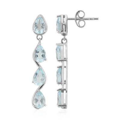 Orecchini in argento con Topazio Blu Cielo
