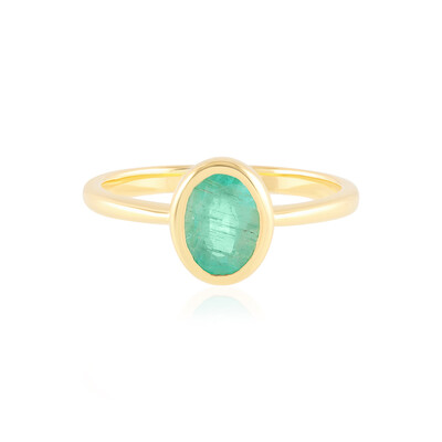 Anello in argento con Smeraldo Russo
