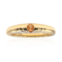 Anello in oro con Spessartina Californiana (Amanda Adkins)