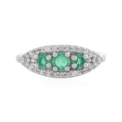 Anello in argento con Smeraldo Etiope