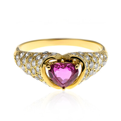 Anello in oro con Zaffiro Rosa (CIRARI)