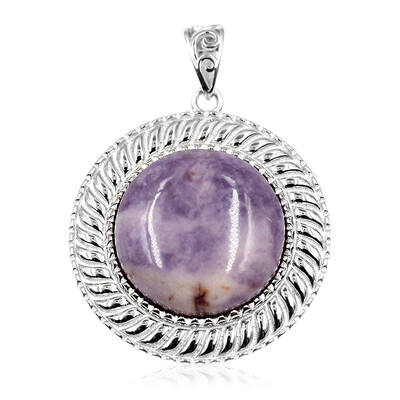 Ciondolo in argento con Fluorite opalizzata
