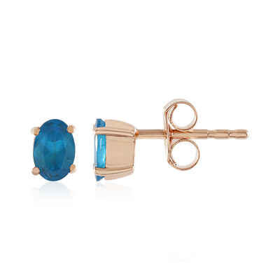 Orecchini in argento con Apatite Blu Neon
