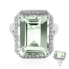 Anello in argento con Ametista Verde